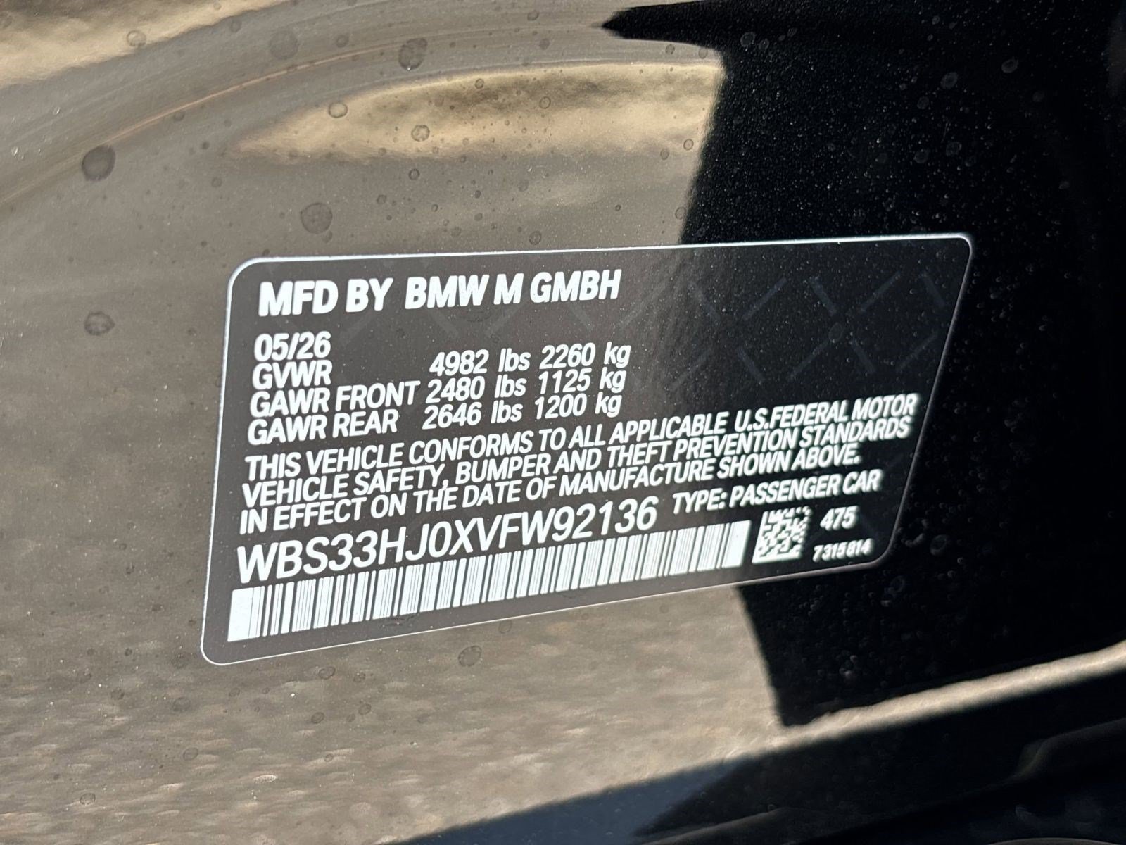 New 2027 BMW M3 Competition w/ M Carbon Exterior Package AWD/4WD image 18