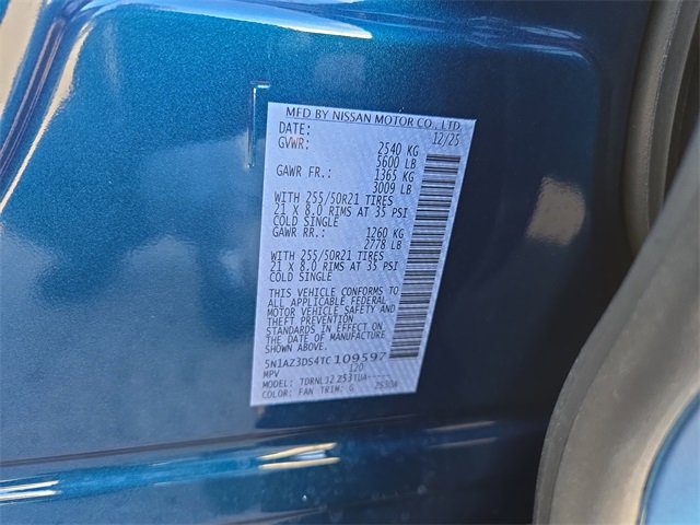 New 2026 Nissan Murano Platinum w/ Cargo Package image 39