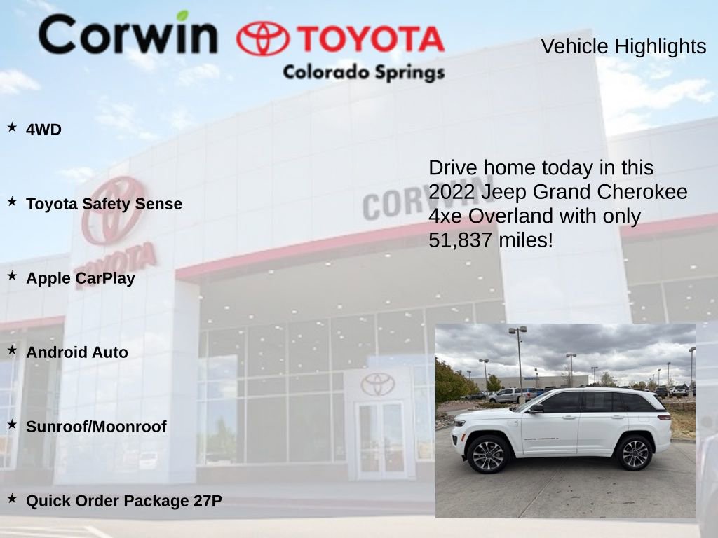 Used 2022 Jeep Grand Cherokee Overland AWD/4WD image 6