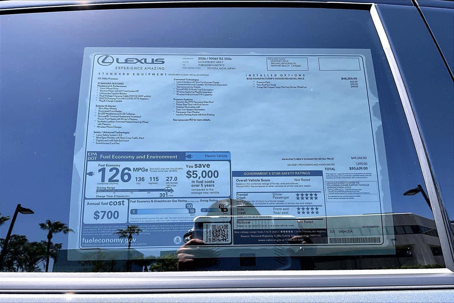 New 2026 Lexus RZ 350e 2WD image 22