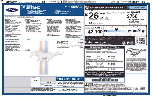 Used 2024 Ford Mustang Premium RWD image 5