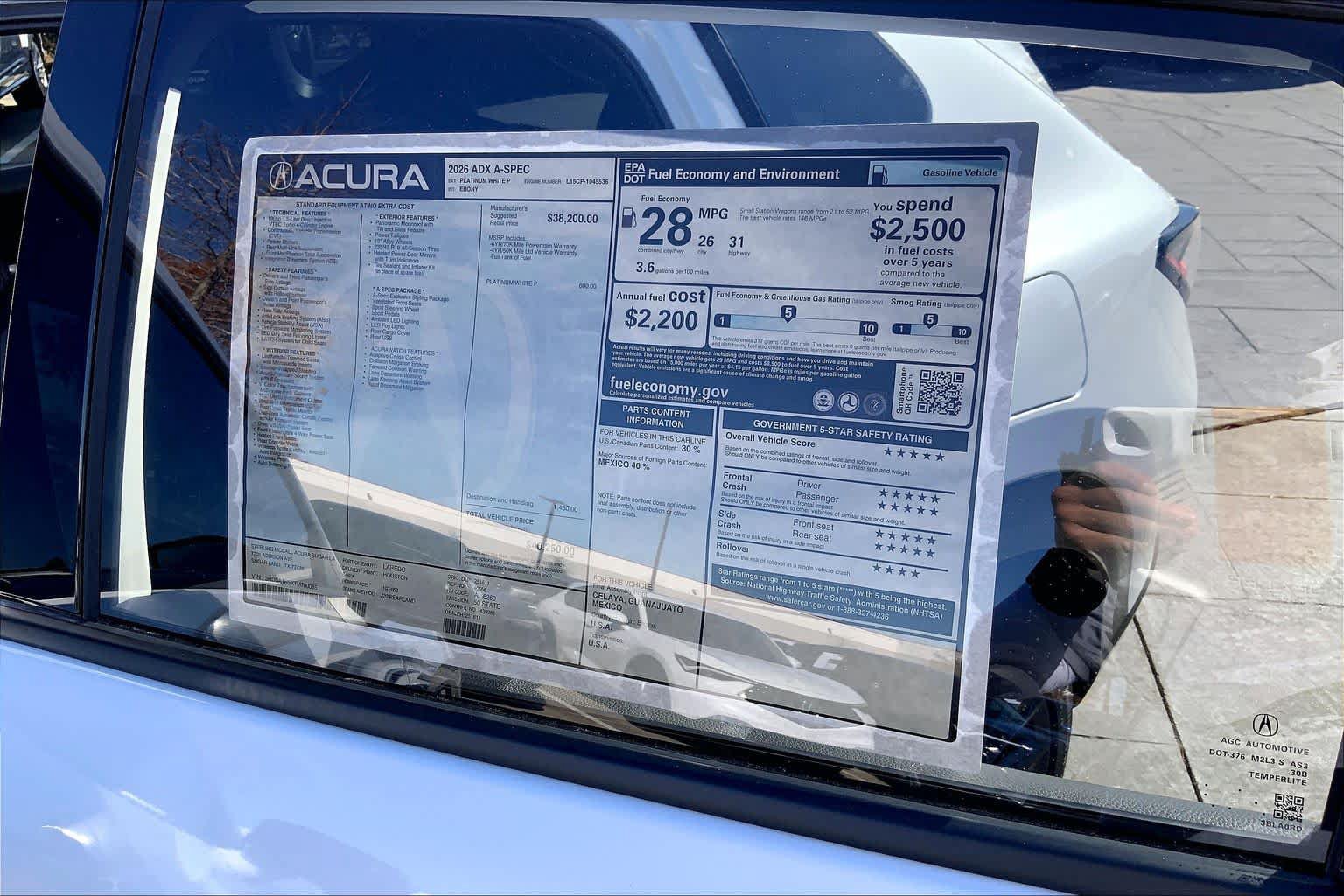 New 2026 Acura ADX A-Spec FWD image 22