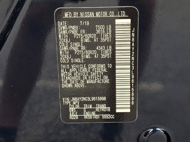 Used 2020 Nissan Armada SL w/ Premium Package AWD/4WD image 28