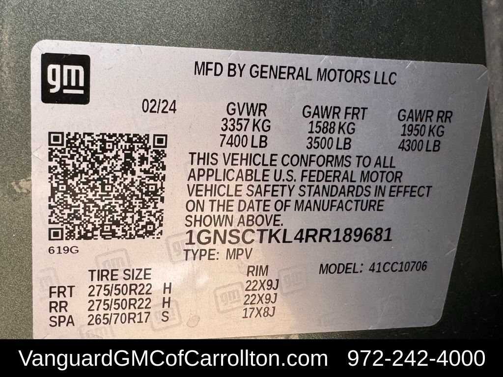 Used 2024 Chevrolet Tahoe High Country RWD image 45