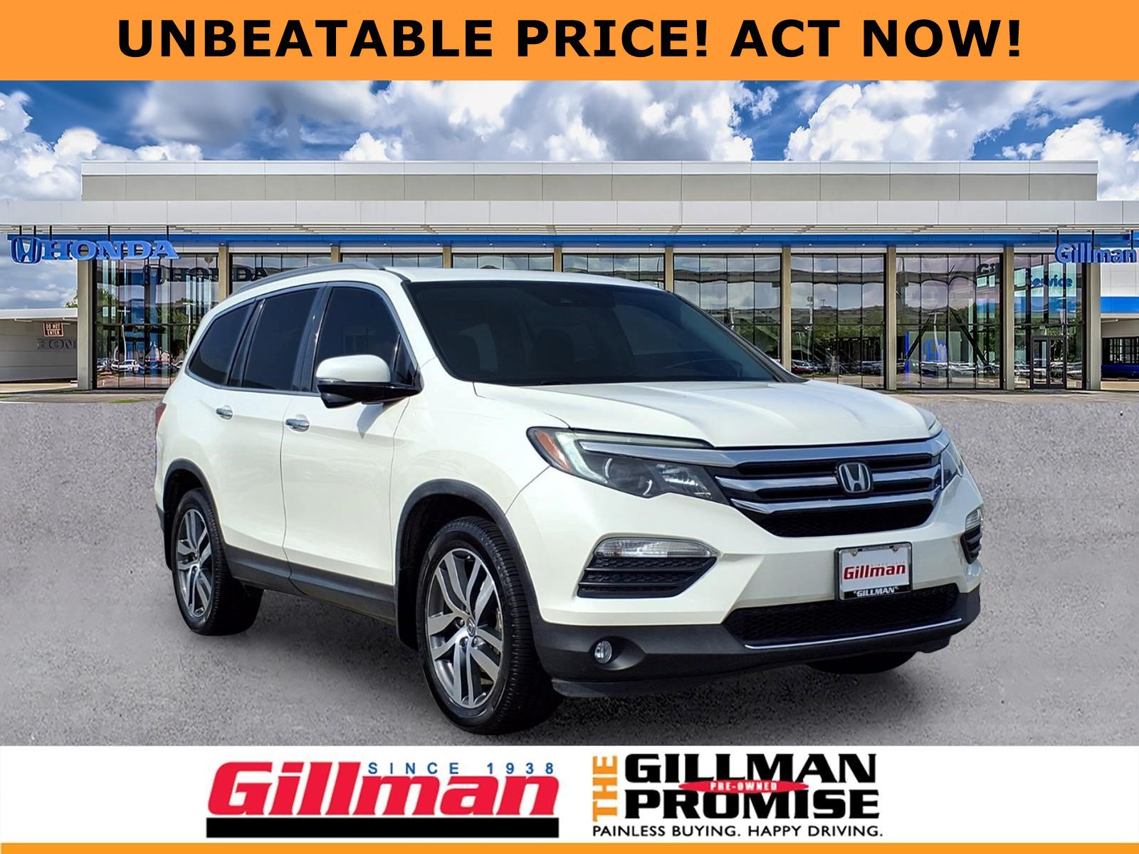Certified 2017 Honda Pilot Touring