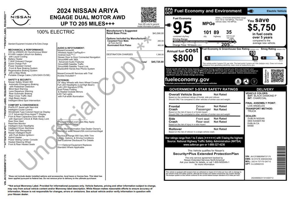 Used 2024 Nissan Ariya AWD image 3