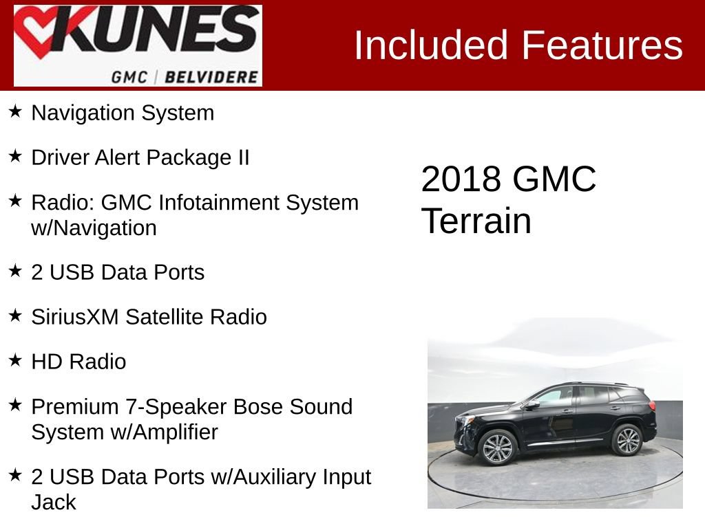 Used 2018 GMC Terrain Denali w/ GMC Pro Grade Package AWD/4WD image 2