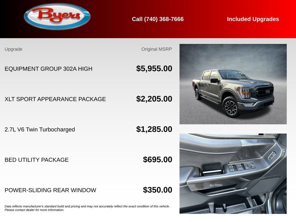 Used 2023 Ford F150 XLT w/ Equipment Group 302A High AWD/4WD image 5