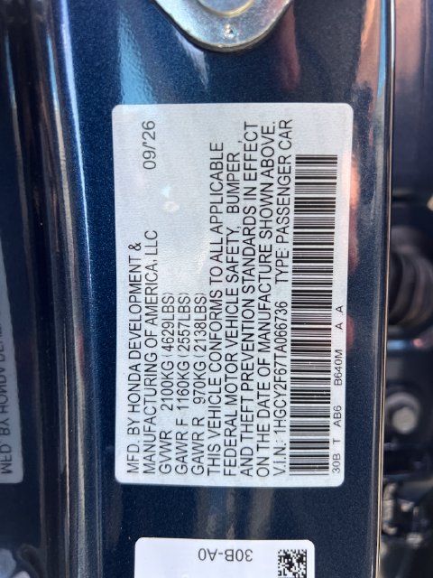 New 2026 Honda Accord EX-L image 18