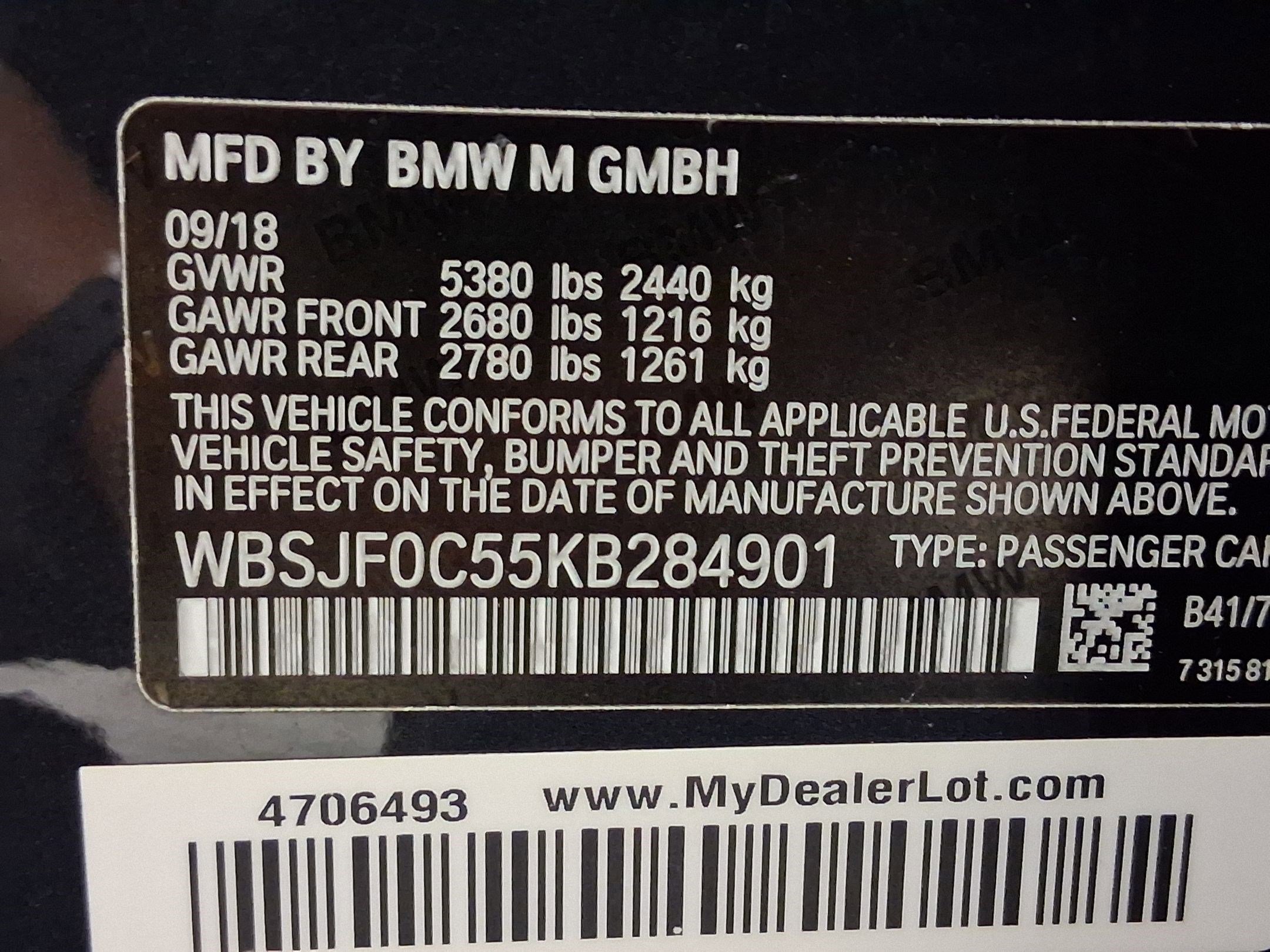 Used 2019 BMW M5 w/ Executive Package image 20