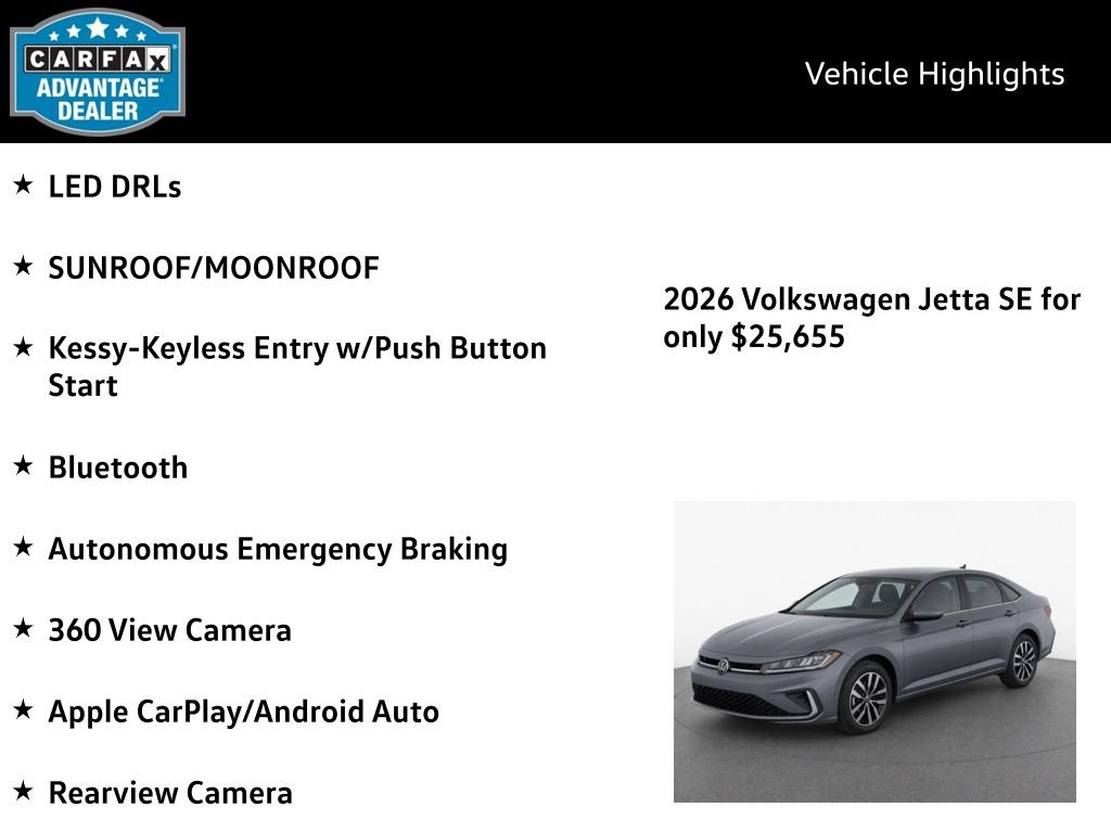Certified 2026 Volkswagen Jetta SE FWD image 4