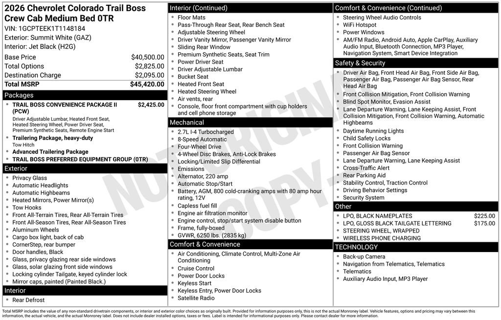 New 2026 Chevrolet Colorado Trail Boss image 4