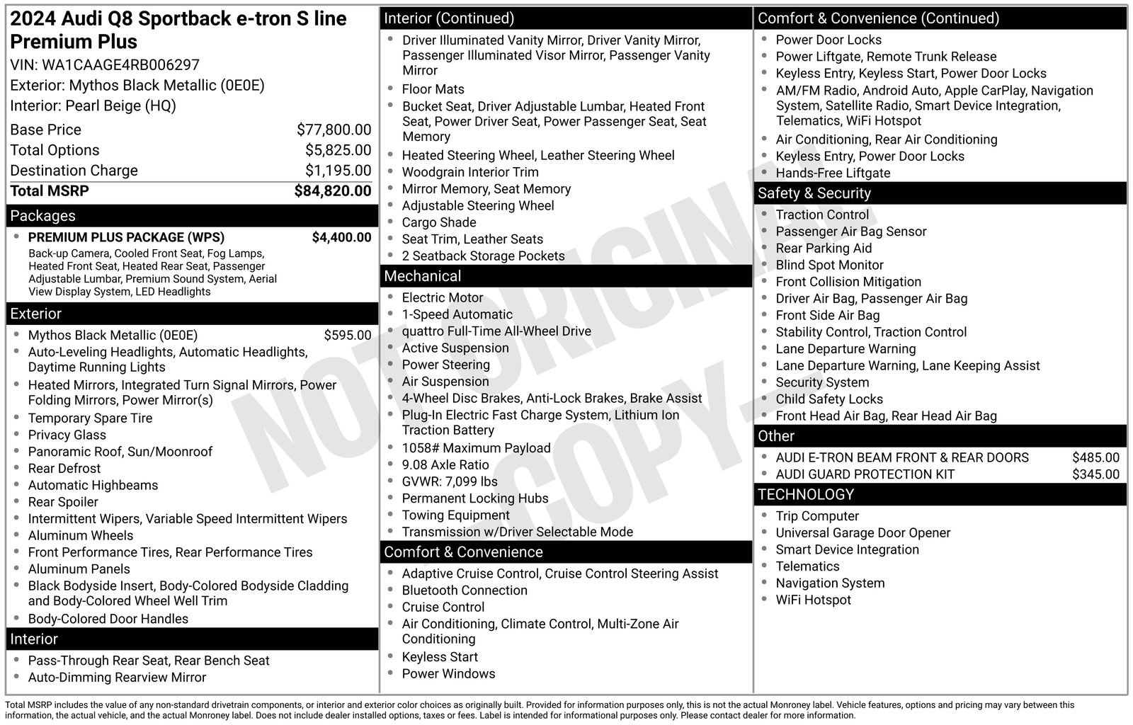 Certified 2024 Audi Q8 e-tron Premium Plus w/ Premium Plus Package image 41