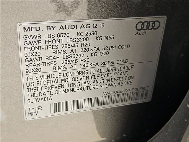Used 2017 Audi Q7 3.0T Premium w/ Towing Package AWD/4WD image 27