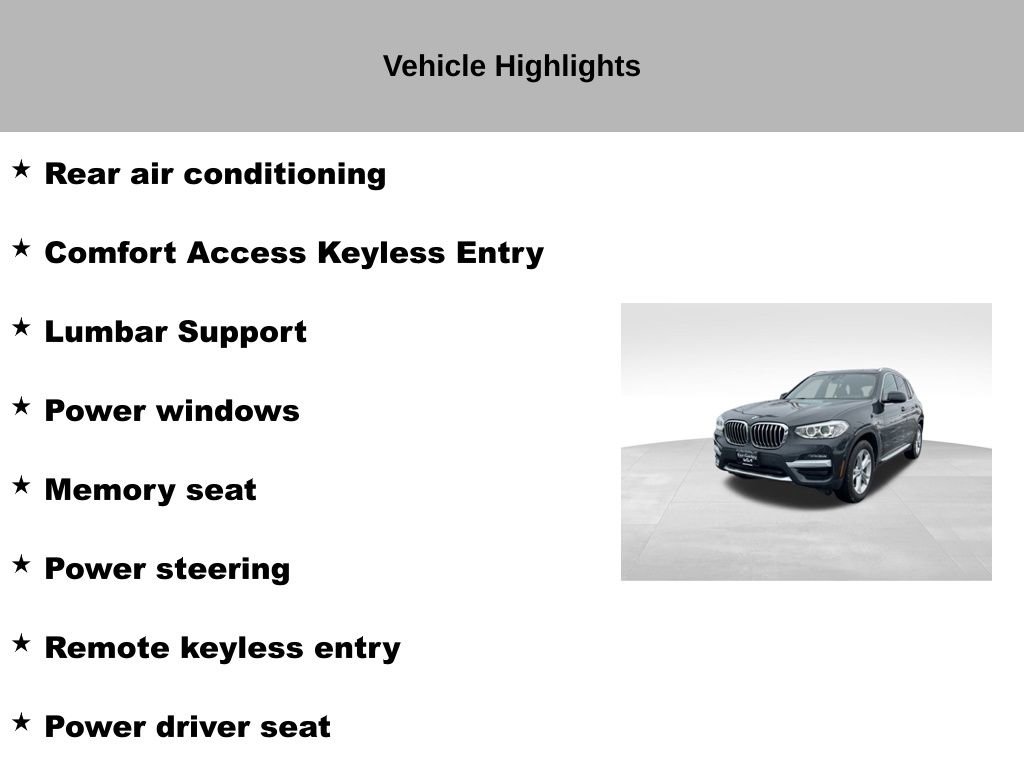 Used 2020 BMW X3 xDrive30i w/ Convenience Package image 45