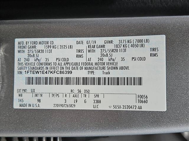 Used 2019 Ford F150 Platinum w/ Equipment Group 701A Luxury AWD/4WD image 23