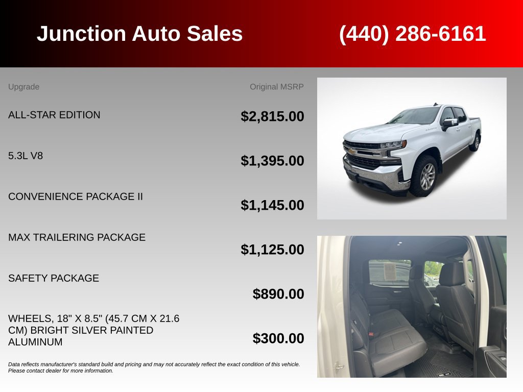 Used 2019 Chevrolet Silverado 1500 LT w/ All-Star Edition AWD/4WD image 5