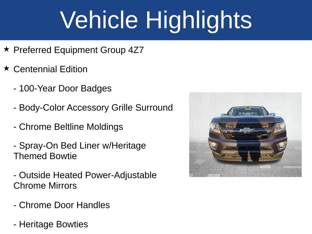 Used 2018 Chevrolet Colorado Z71 w/ Centennial Edition image 3