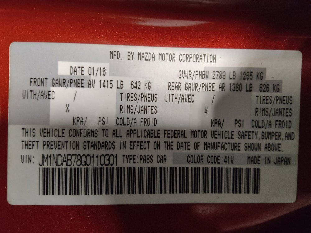 Used 2016 MAZDA MX-5 Miata Sport image 33