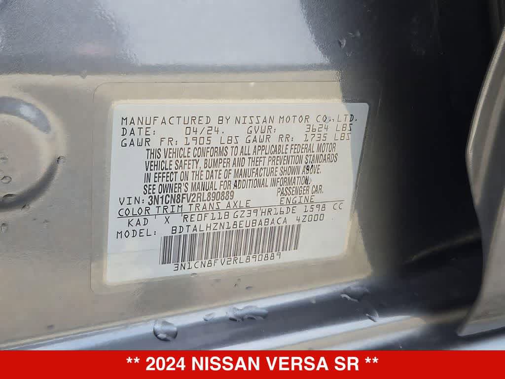 Used 2024 Nissan Versa SR FWD image 36