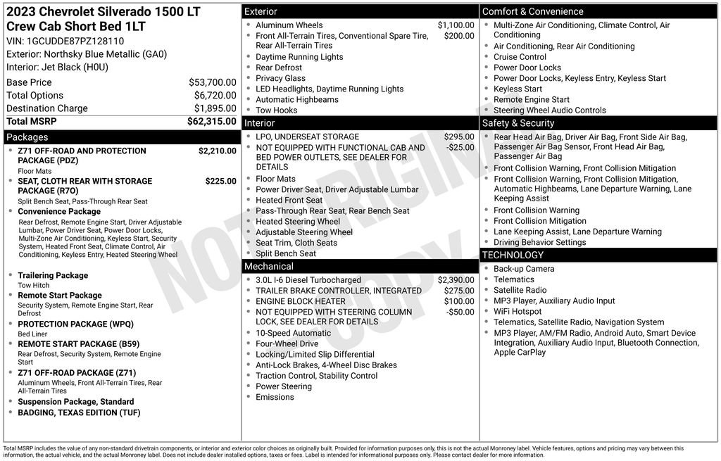 Certified 2023 Chevrolet Silverado 1500 LT AWD/4WD image 41