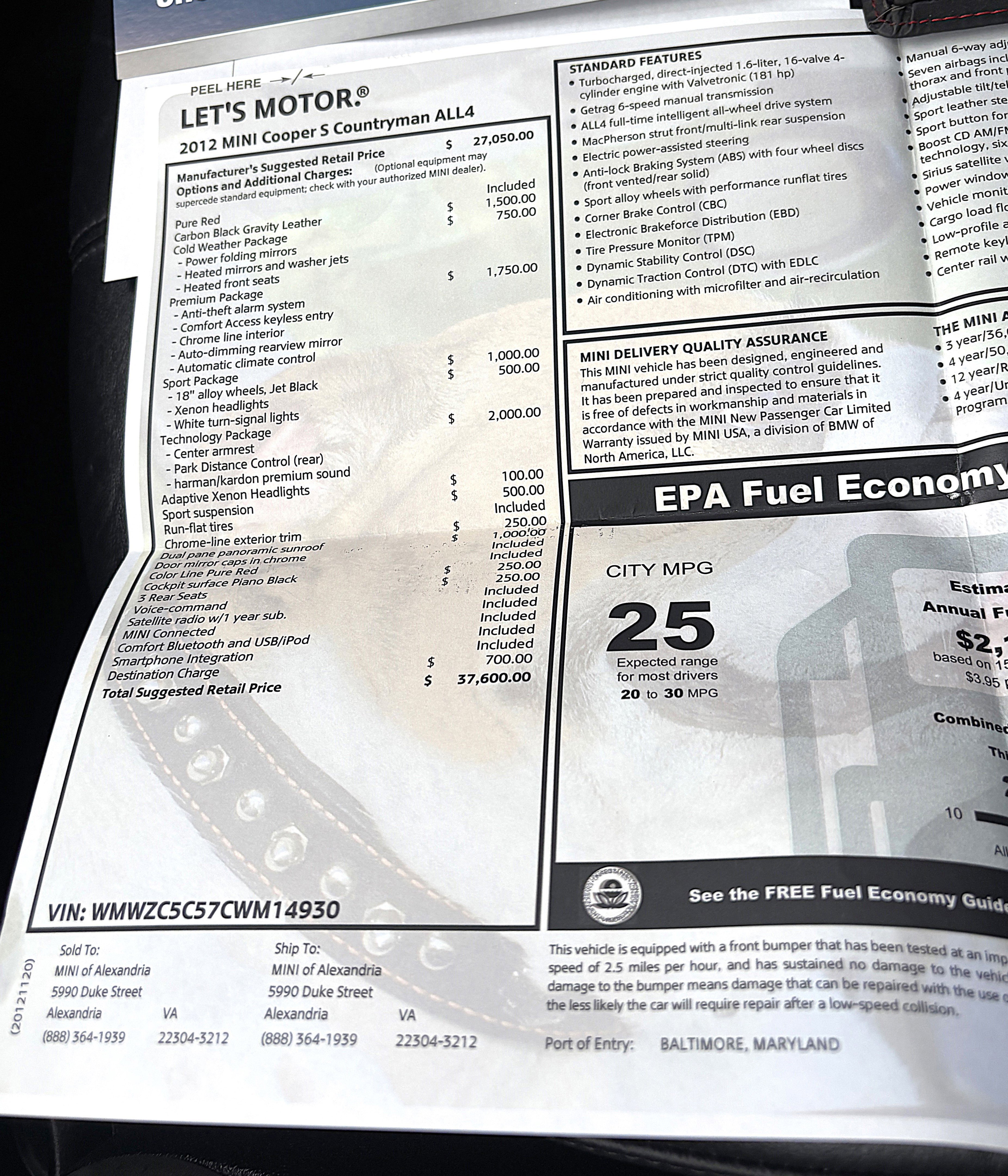 Used 2012 MINI Cooper Countryman S image 27