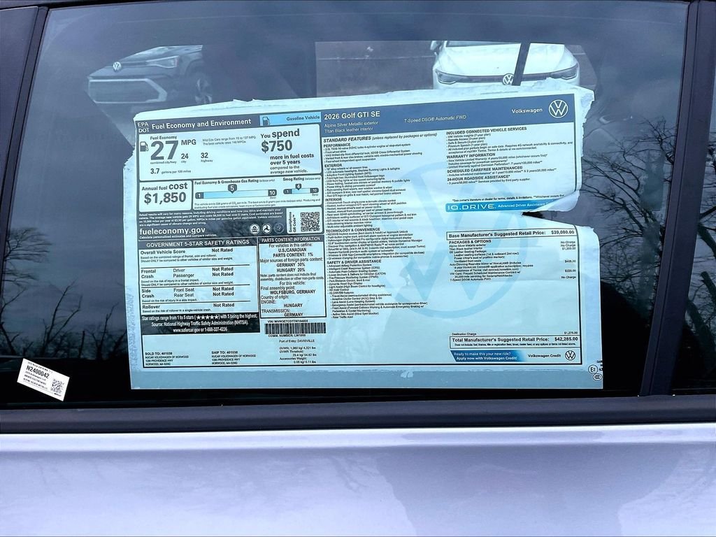 New 2026 Volkswagen GTI SE FWD image 18