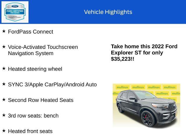 Certified 2022 Ford Explorer ST w/ ST Street Pack AWD/4WD image 30