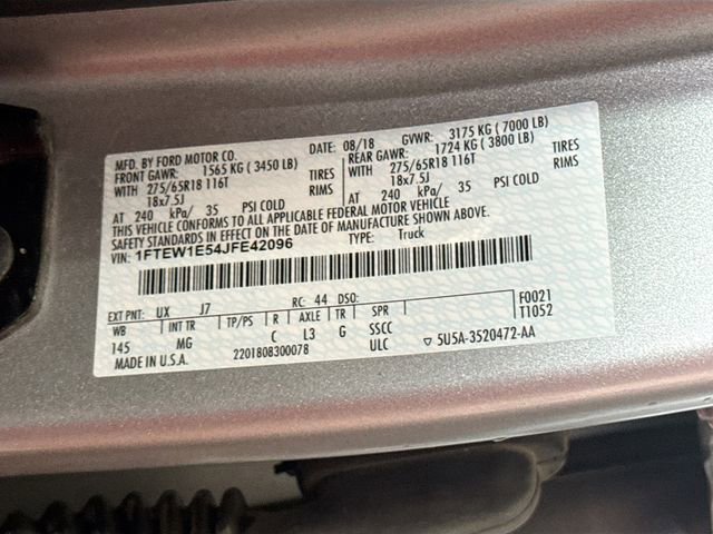 Used 2018 Ford F150 XLT w/ Equipment Group 302A Luxury image 30