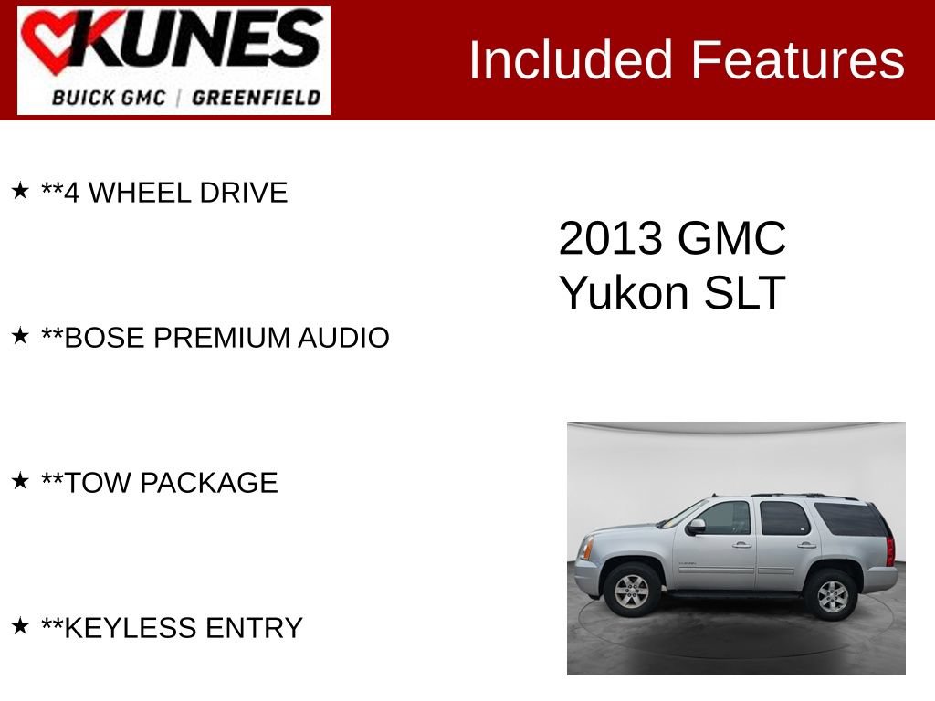 Used 2013 GMC Yukon SLT AWD/4WD image 3