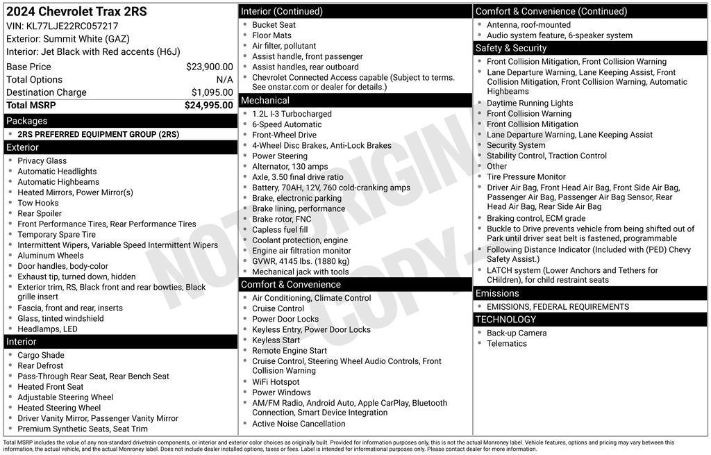 Certified 2024 Chevrolet Trax RS image 27
