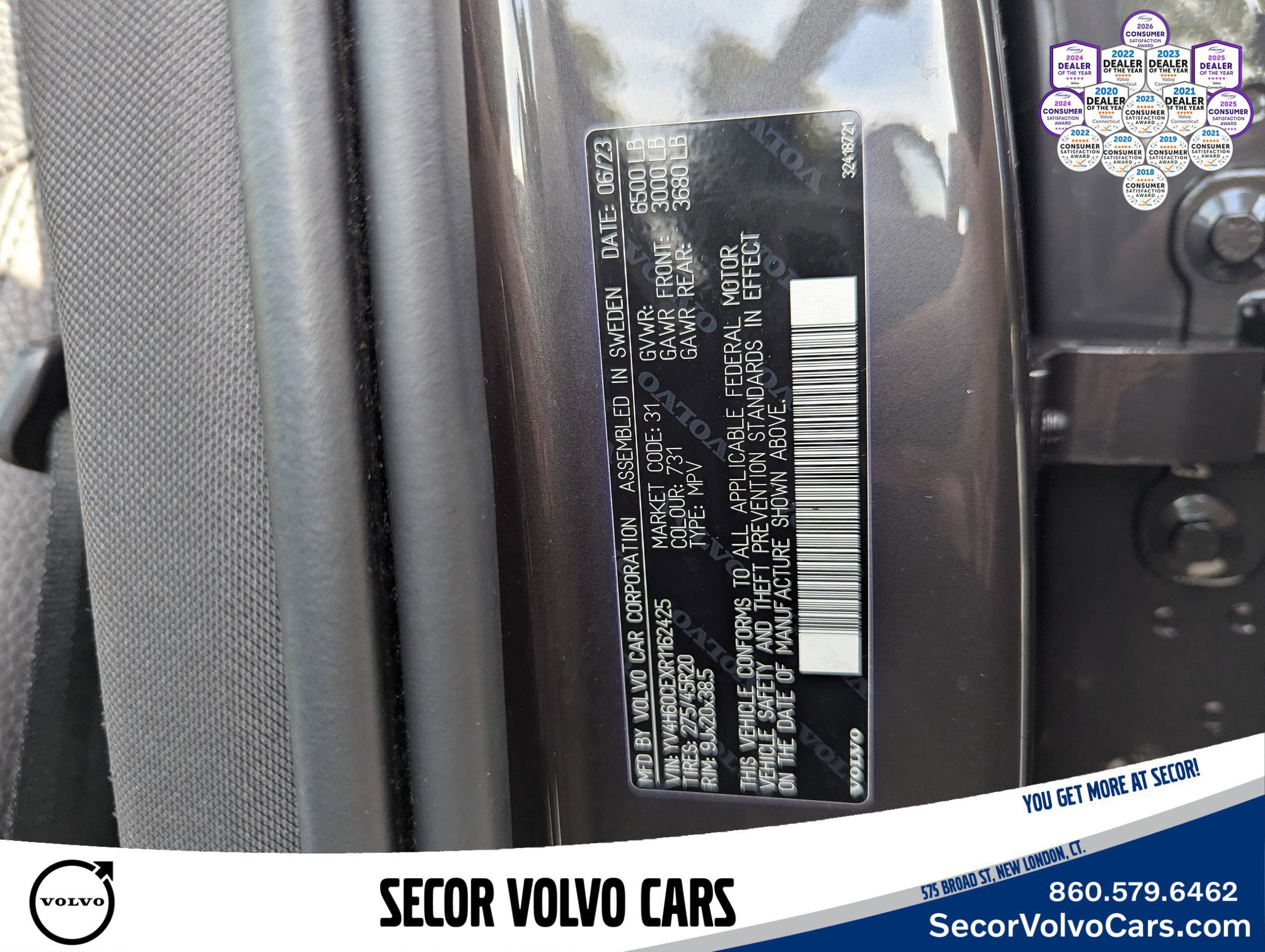 Certified 2024 Volvo XC90 T8 Plus w/ Protection Package Premier image 29