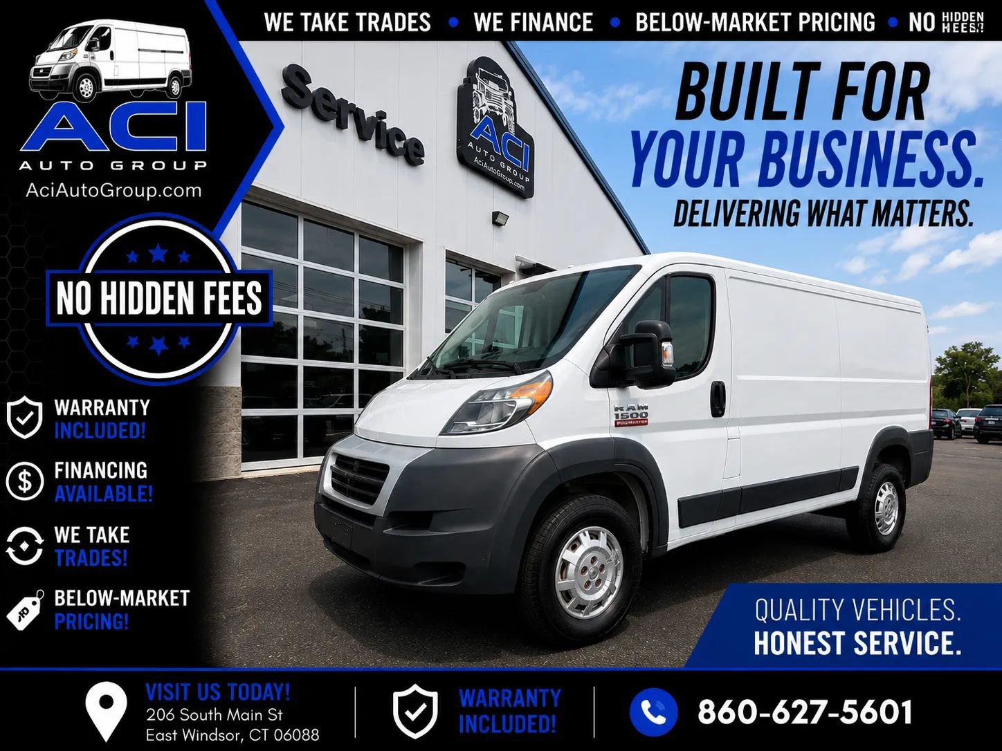 Used 2016 RAM ProMaster 1500 w/ Premium Appearance Group FWD image 1