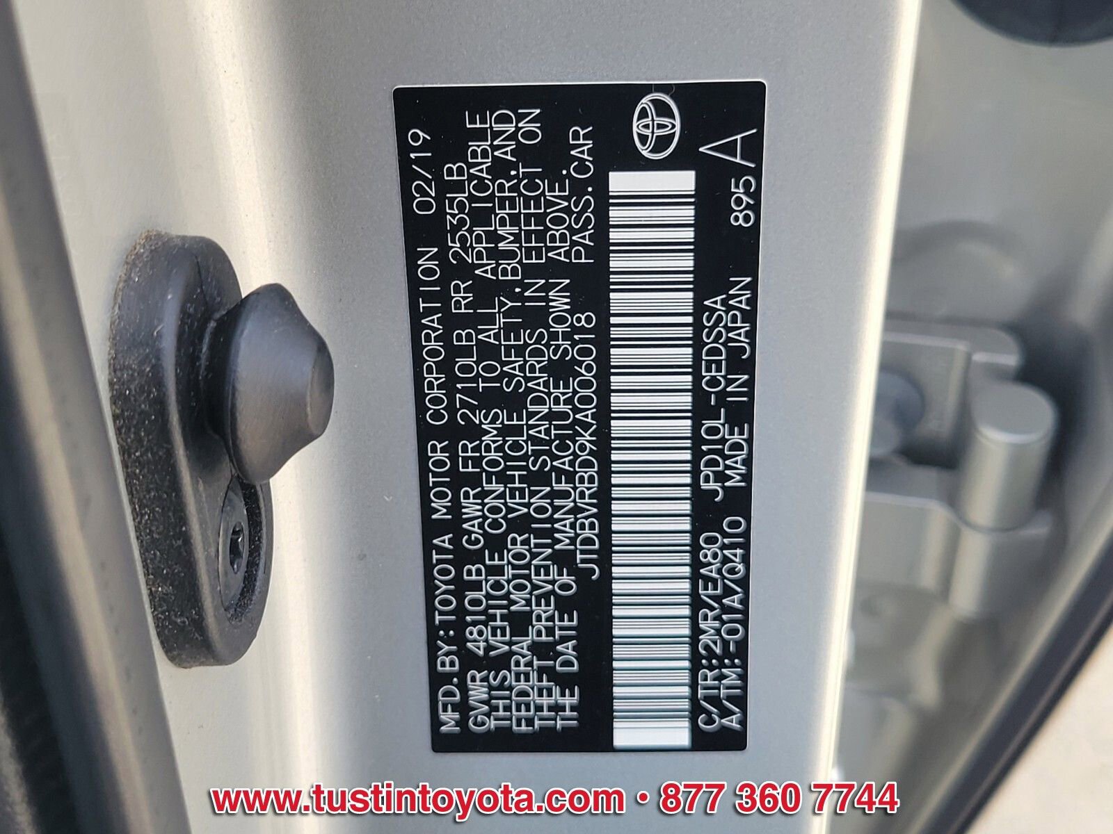 Certified 2019 Toyota Mirai Base image 16
