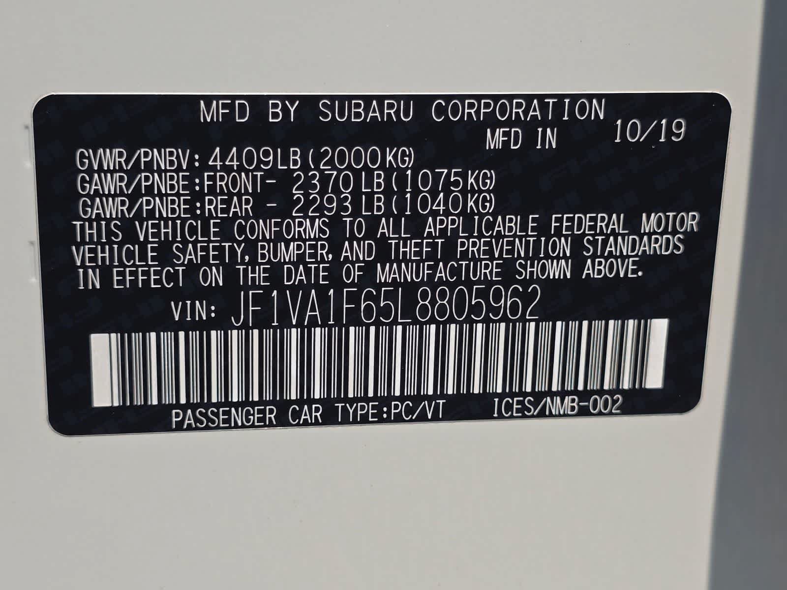 Used 2020 Subaru WRX Premium AWD/4WD image 30