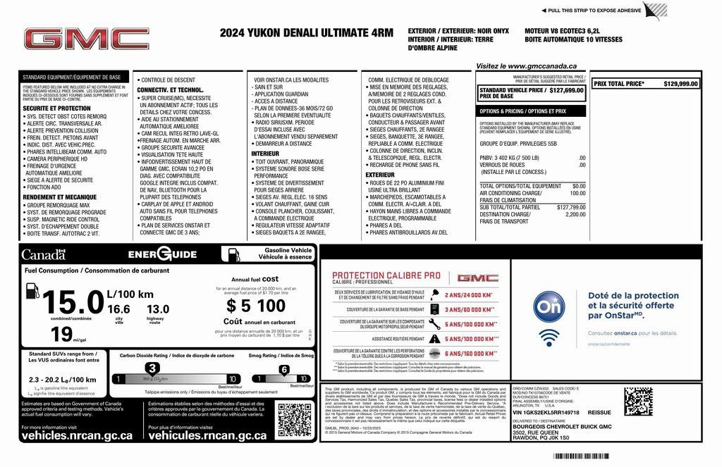 Used 2024 GMC Yukon Denali Ultimate image 3