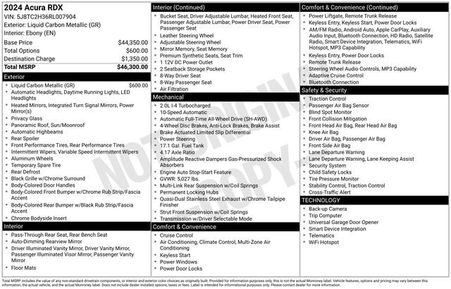 Certified 2024 Acura RDX SH-AWD image 36
