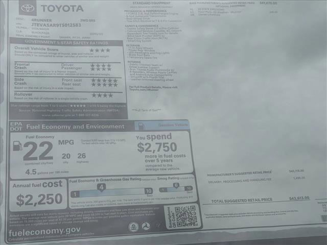 New 2026 Toyota 4Runner SR5 RWD image 24