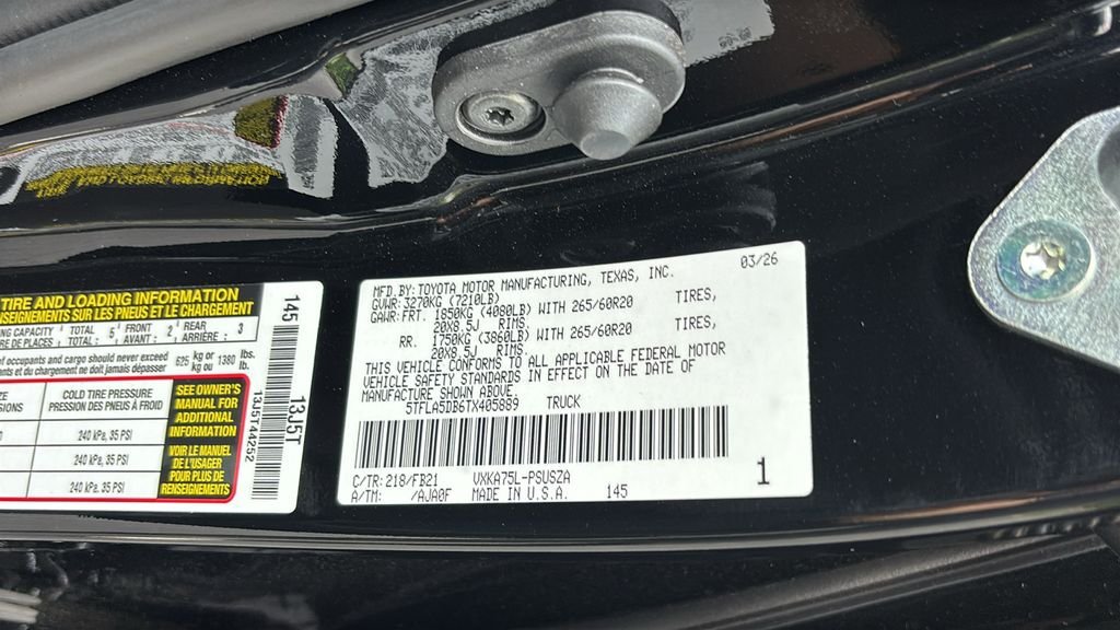 New 2026 Toyota Tundra SR5 w/ SR5 Convenience Package AWD/4WD image 39