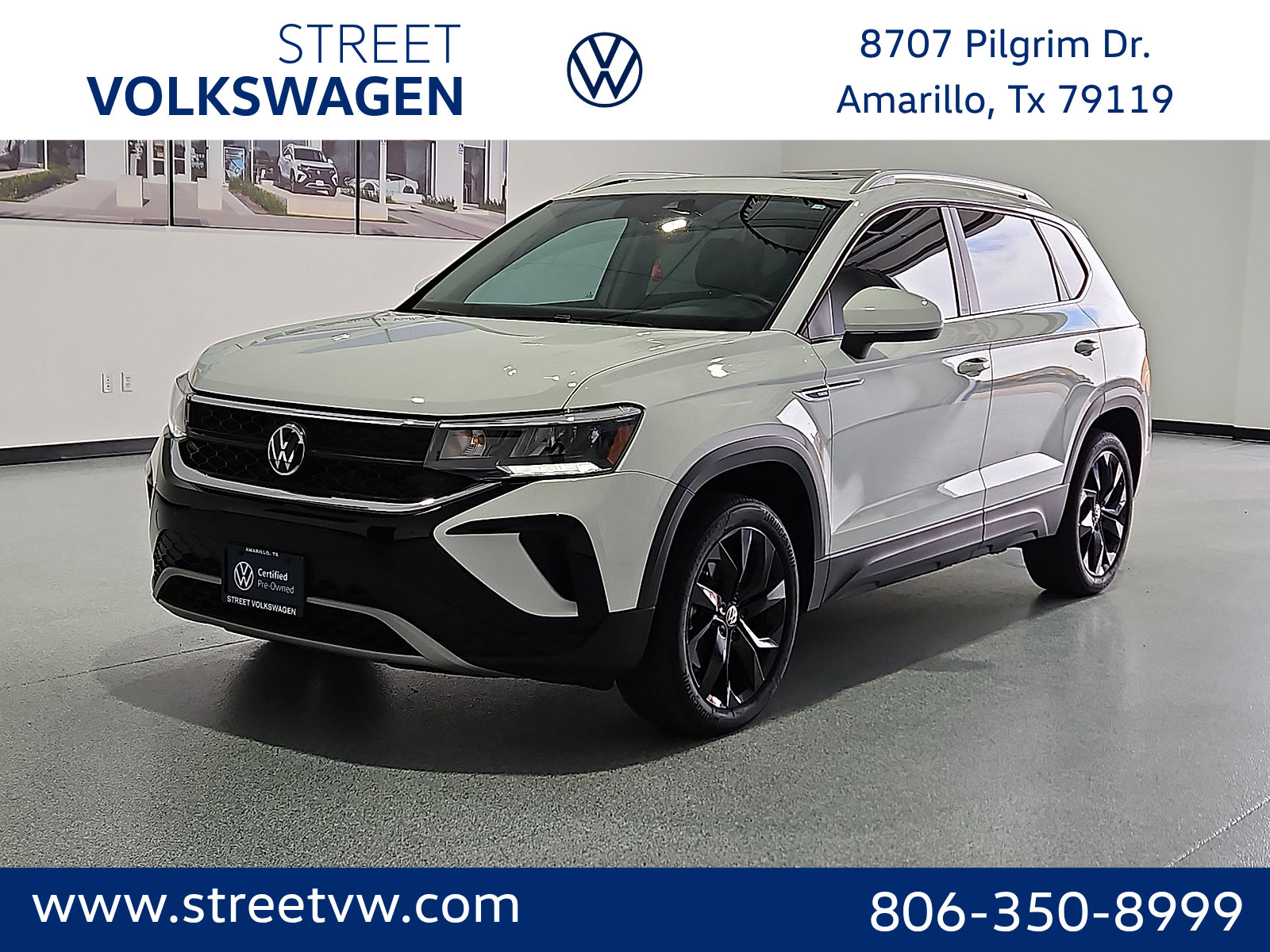 Certified 2023 Volkswagen Taos SE w/ Panoramic Sunroof Package FWD image 1