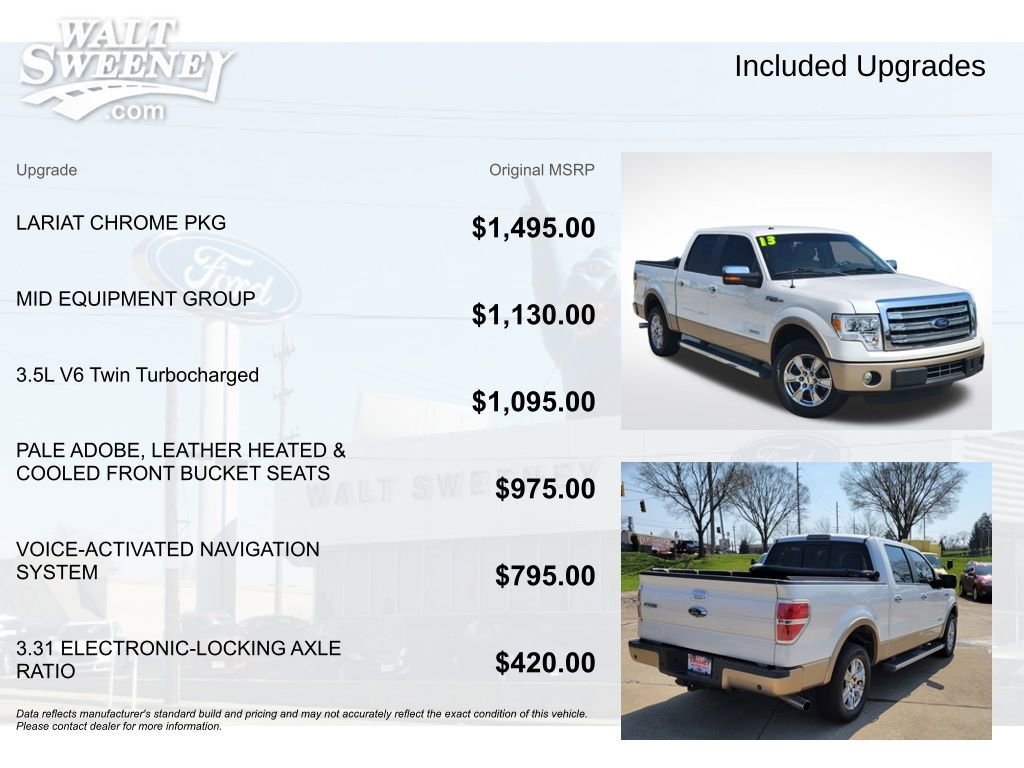 Used 2013 Ford F150 Lariat w/ Lariat Chrome Pkg RWD image 11