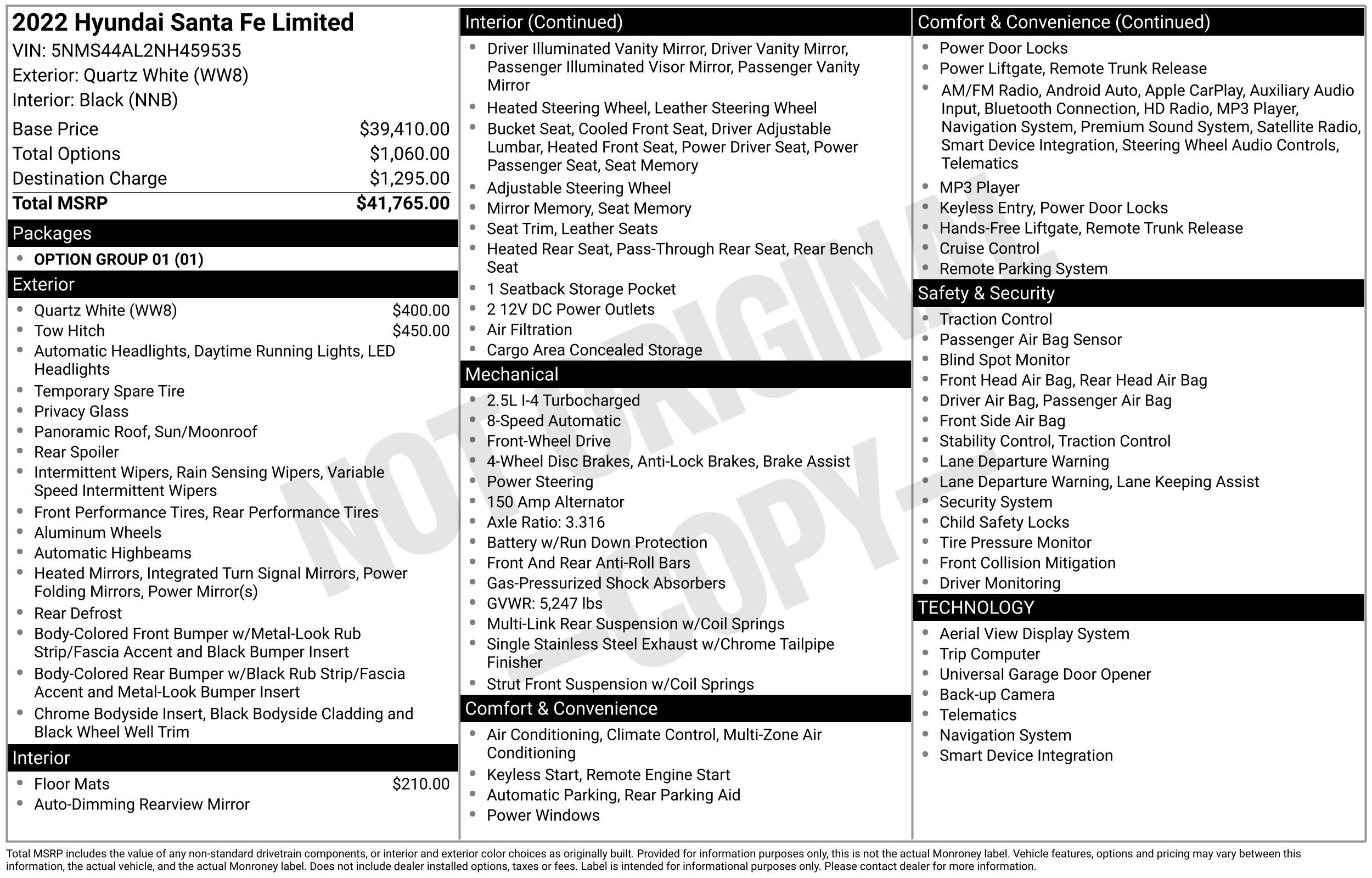 Used 2022 Hyundai Santa Fe Limited FWD image 47