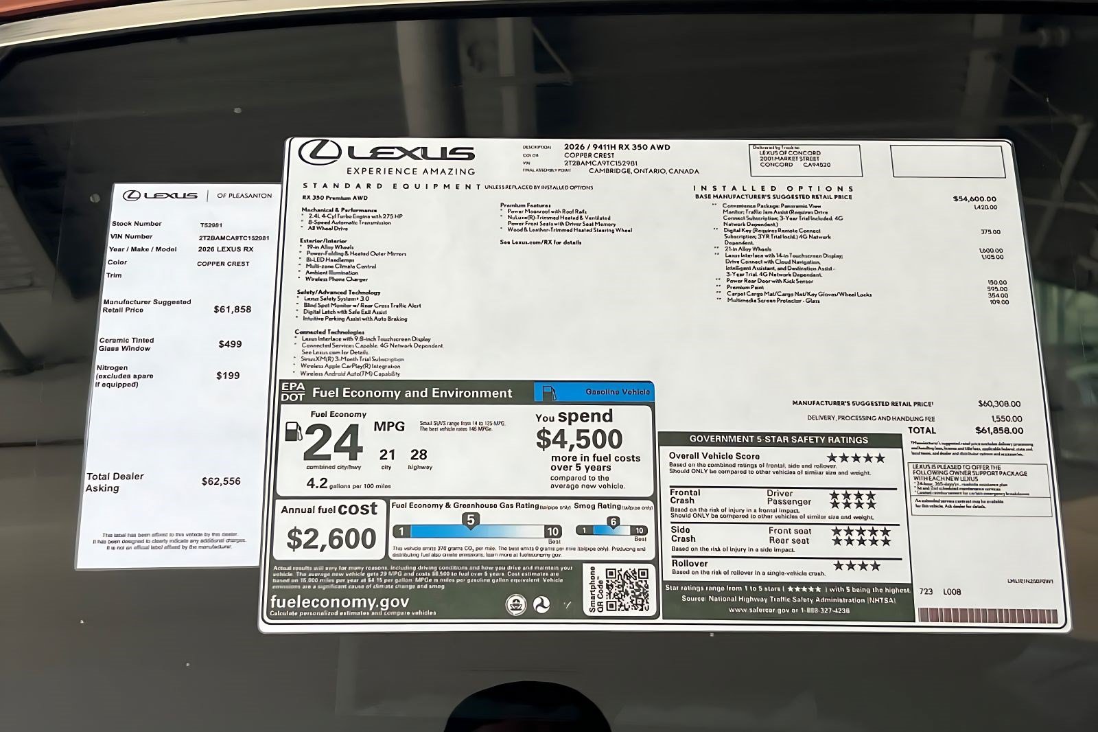 New 2026 Lexus RX 350 Premium AWD/4WD image 34