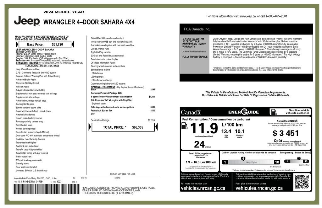 Used 2024 Jeep Wrangler Sahara image 3