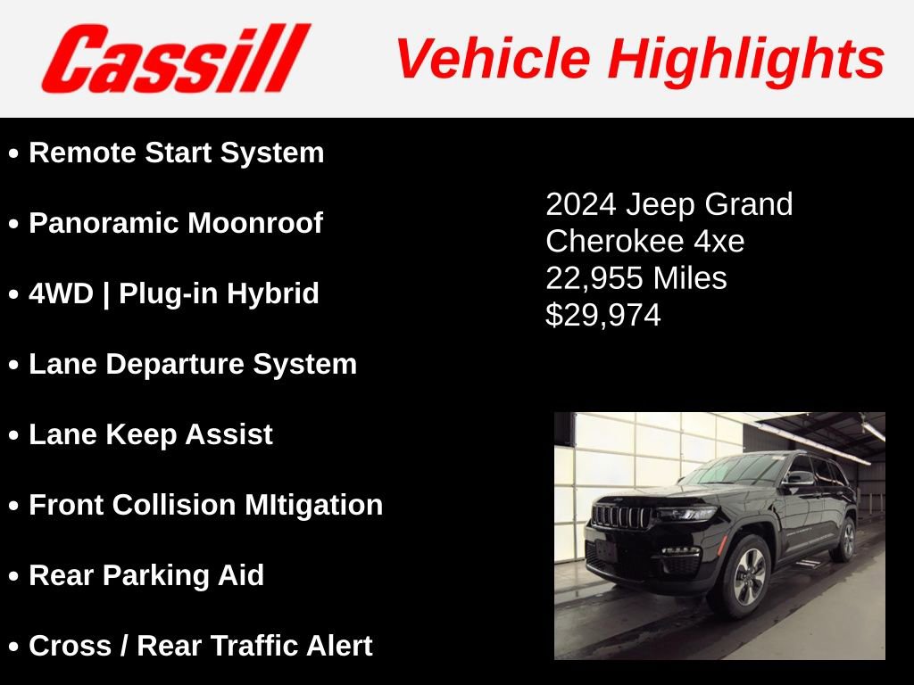 Used 2024 Jeep Grand Cherokee Limited 4xe w/ Trailer Tow Package AWD/4WD image 3