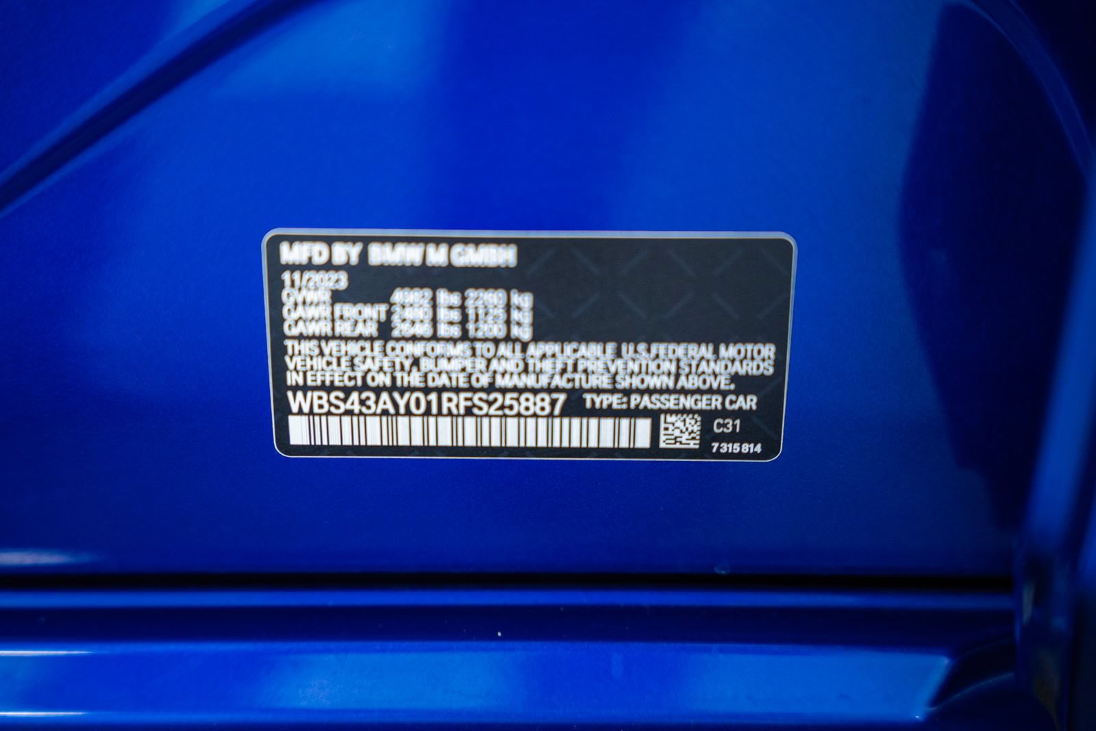 Used 2024 BMW M3 Competition w/ Parking Assistance Package AWD/4WD image 48