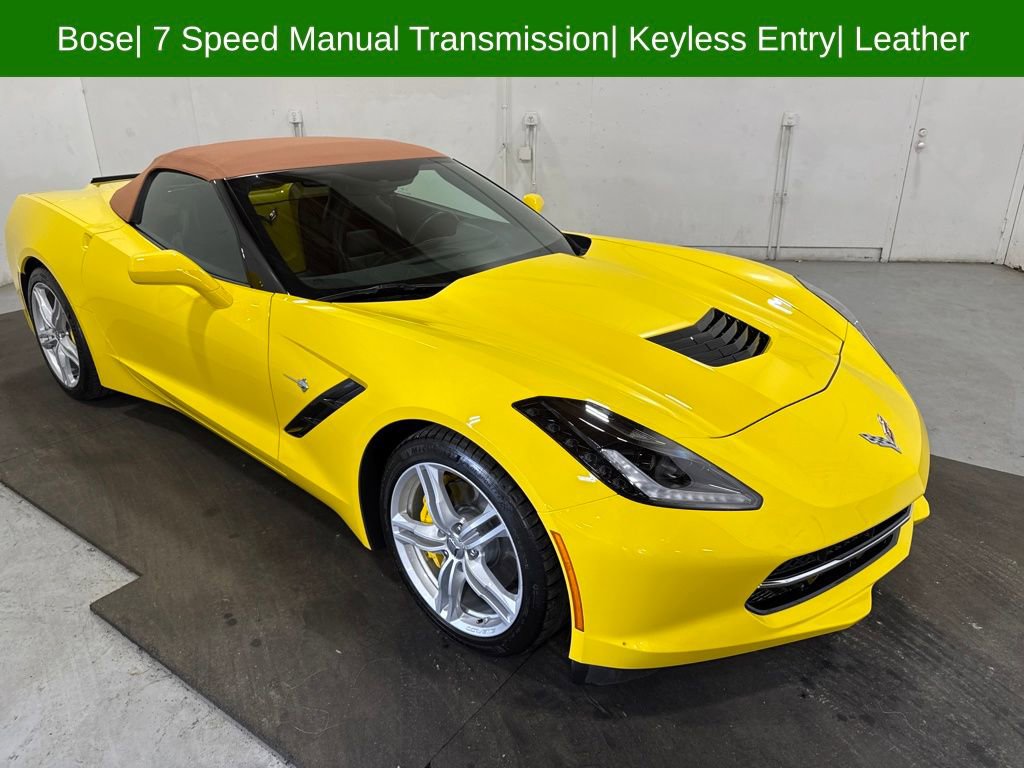 Certified 2016 Chevrolet Corvette Stingray Convertible w/ Battery Protection Package