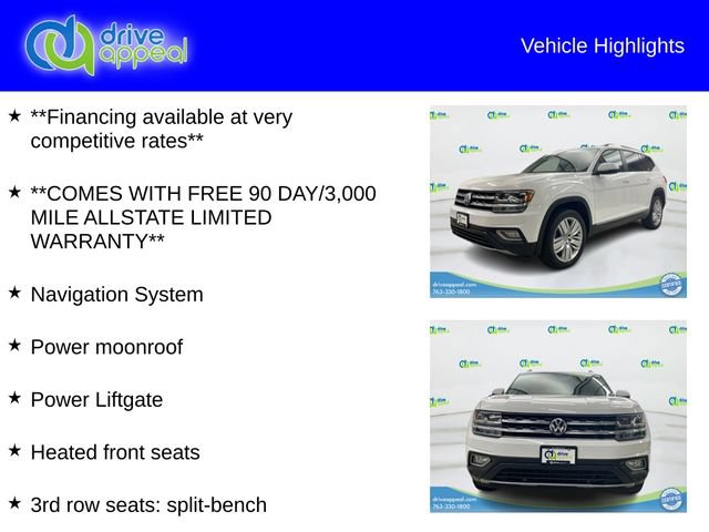 Used 2019 Volkswagen Atlas SEL AWD/4WD image 12