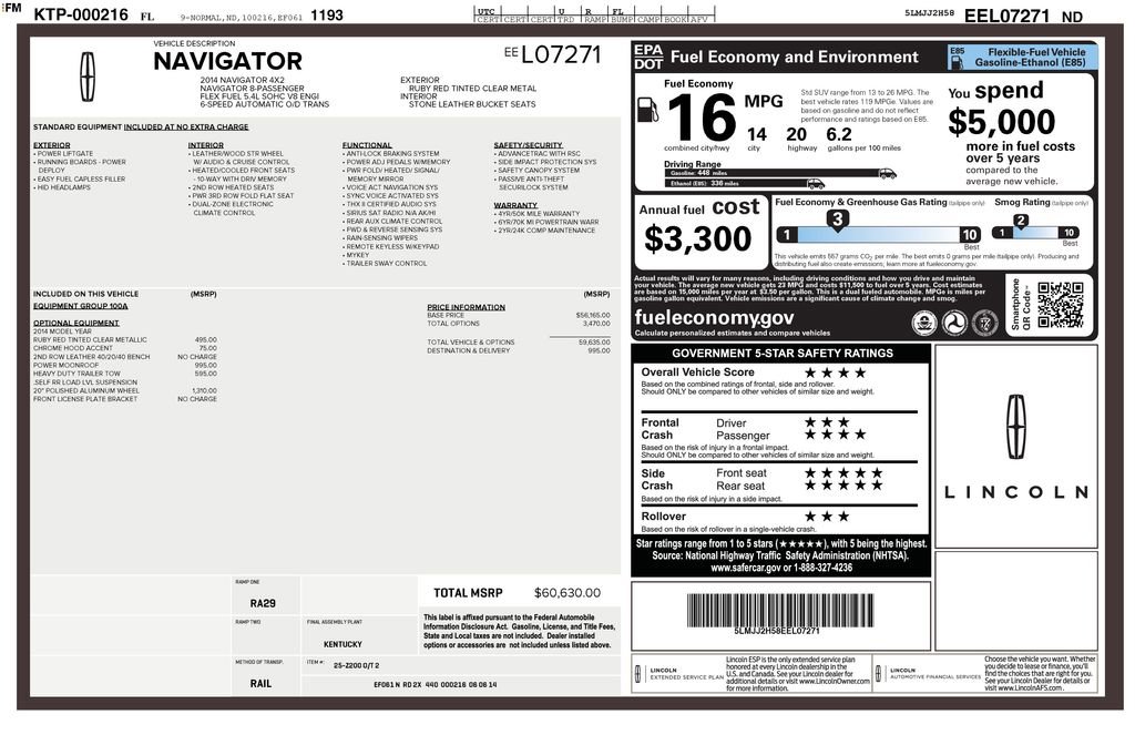 Used 2014 Lincoln Navigator 2WD image 5