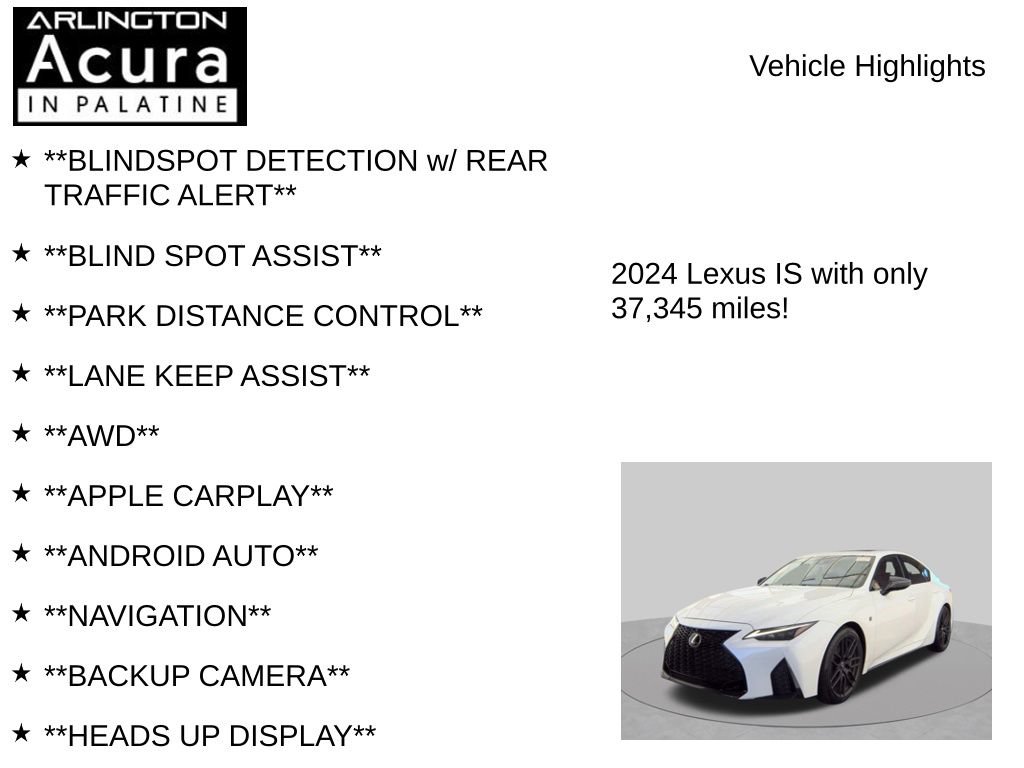 Used 2024 Lexus IS 500 RWD image 7